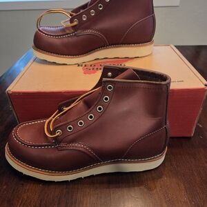 Red Wing Shoes Dark Brown Leather Boots